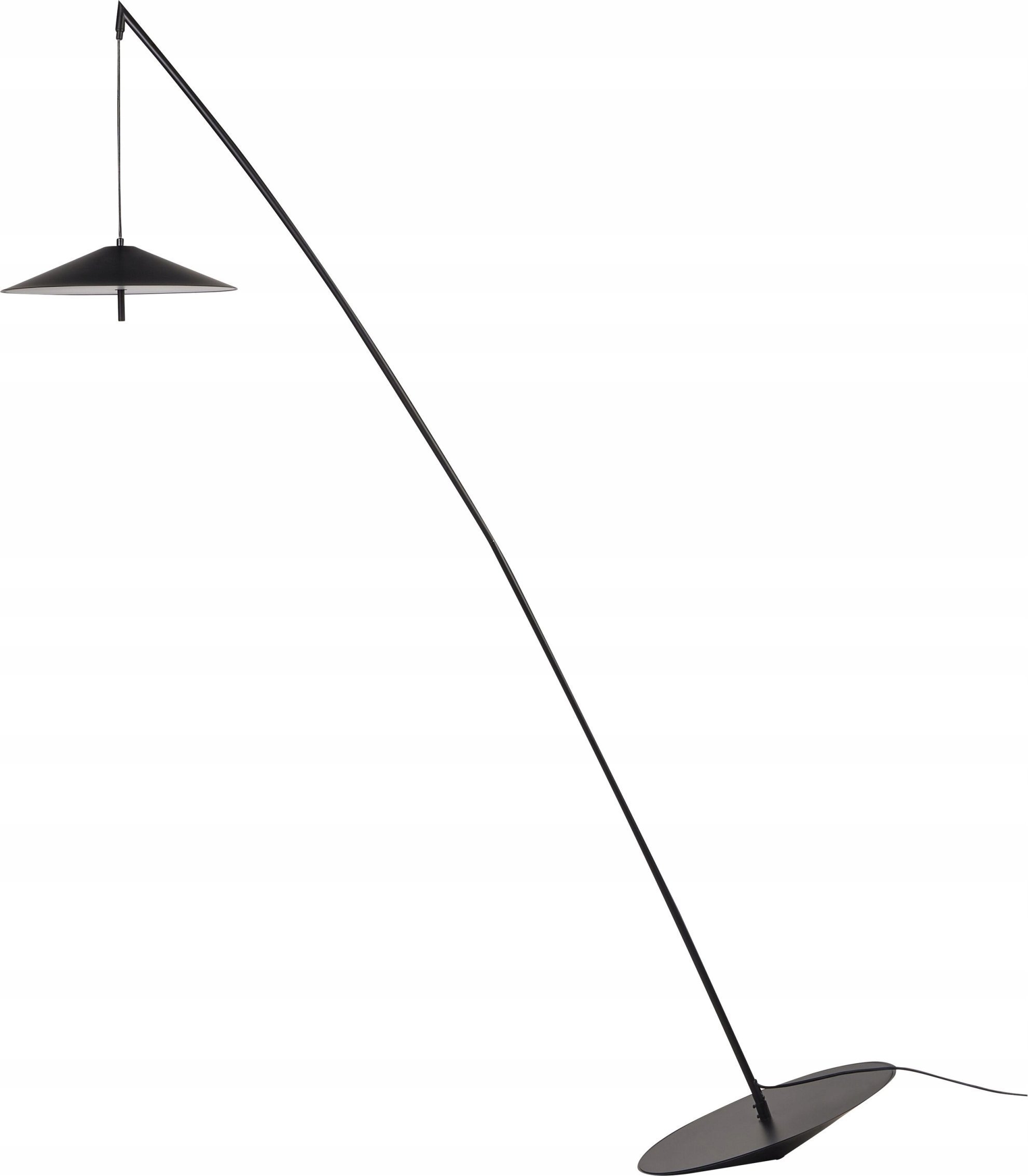 Lampa podłogowa Beliani Lampa podłogowa metalowa czarna COMALIE