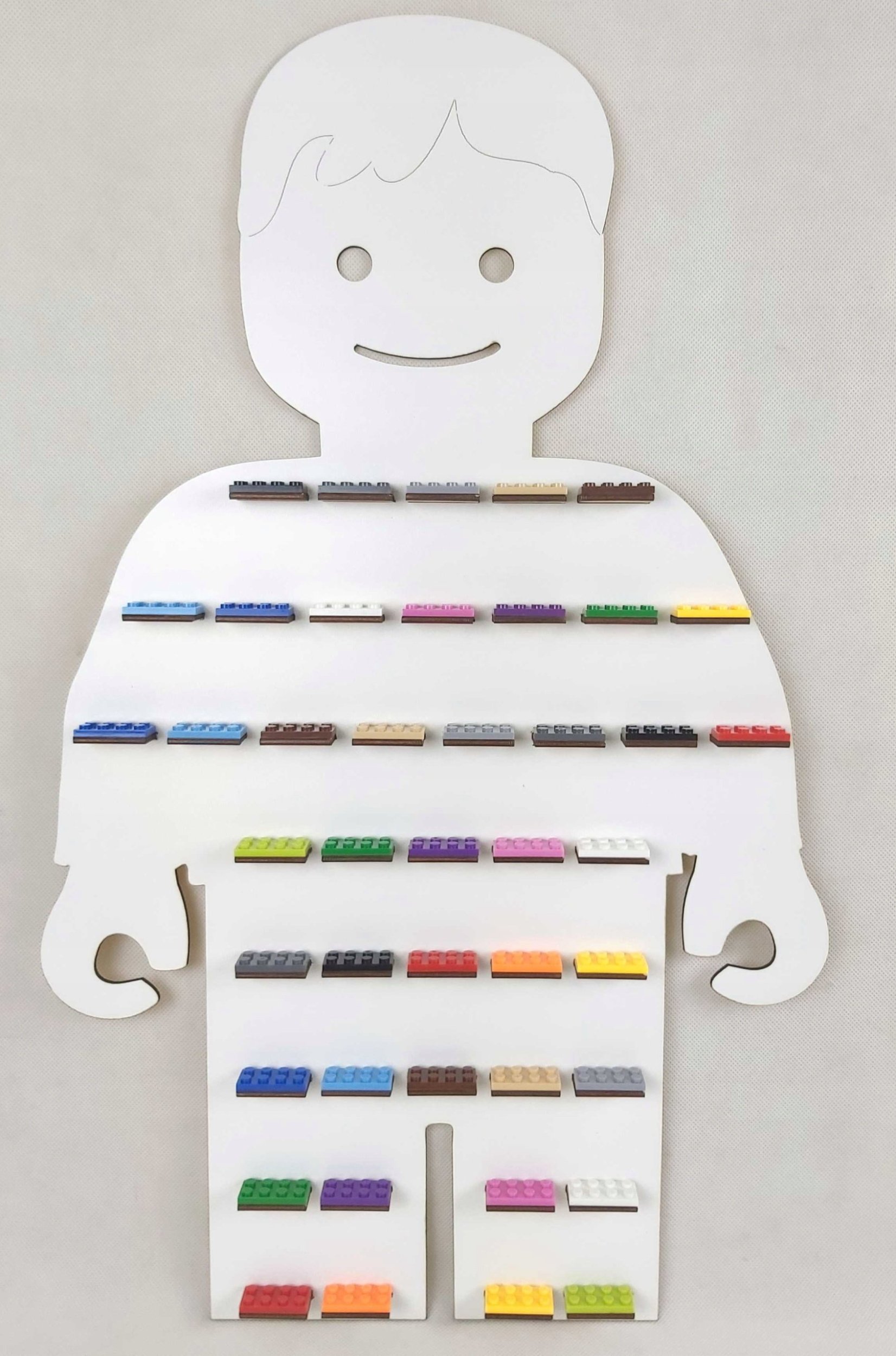 naSciane Półka ekspozytor na klocki ludziki FIGURKI BIAŁA