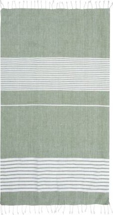 Sagaform Kocyk piknikowy lub ręcznik plażowy ella hamam, 145 x 250 cm, zielony