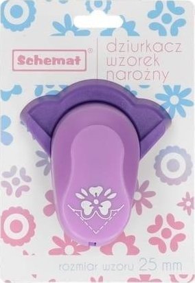 SCHEMAT Dziurkacz ozdobny narożny 25mm kwiatek MIX