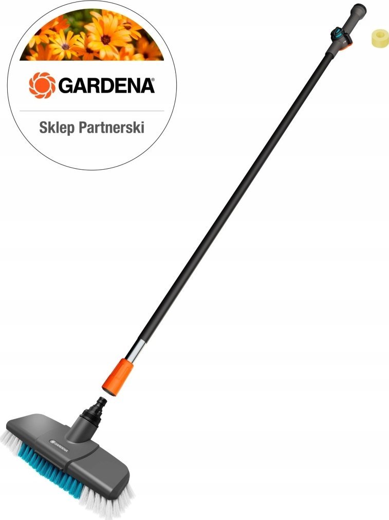 Gardena GARDENA Cleansystem washing set hard with handle M, washing brush (grey/turquoise, working width 27cm)
