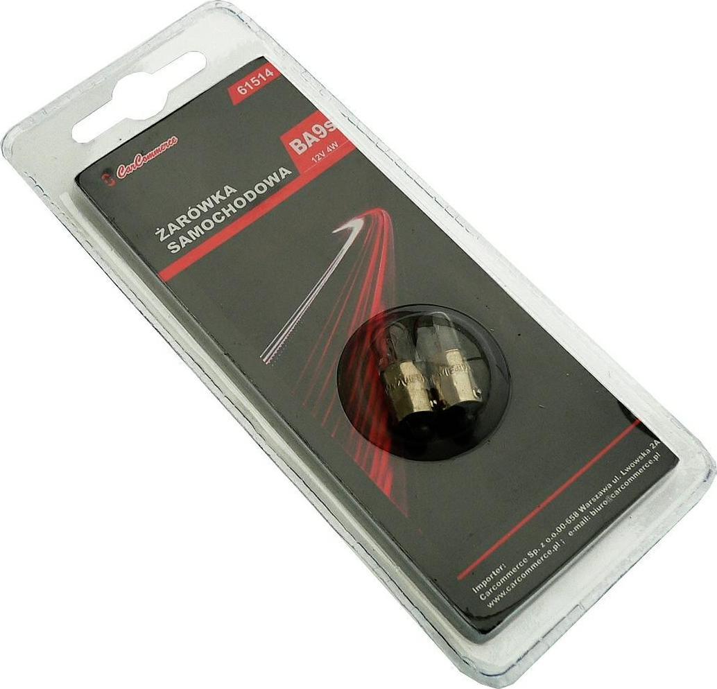 Carcommerce ŻARÓWKA 12V 4W BA9s - 2szt. blister