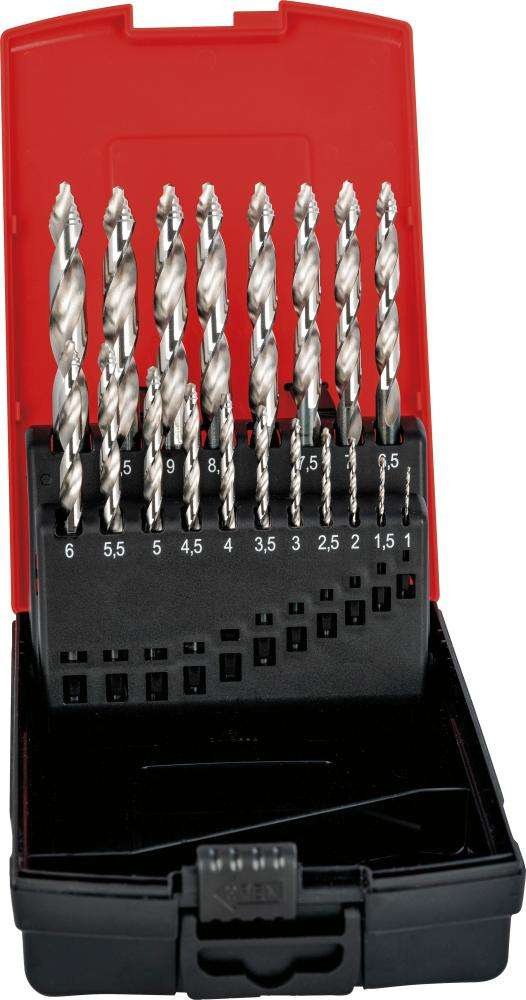 Zest. wierteł krętych HSSStepTip DIN338 1-10/0,5mmpowierzchnia odpuszczana w parze wodnej FORMAT