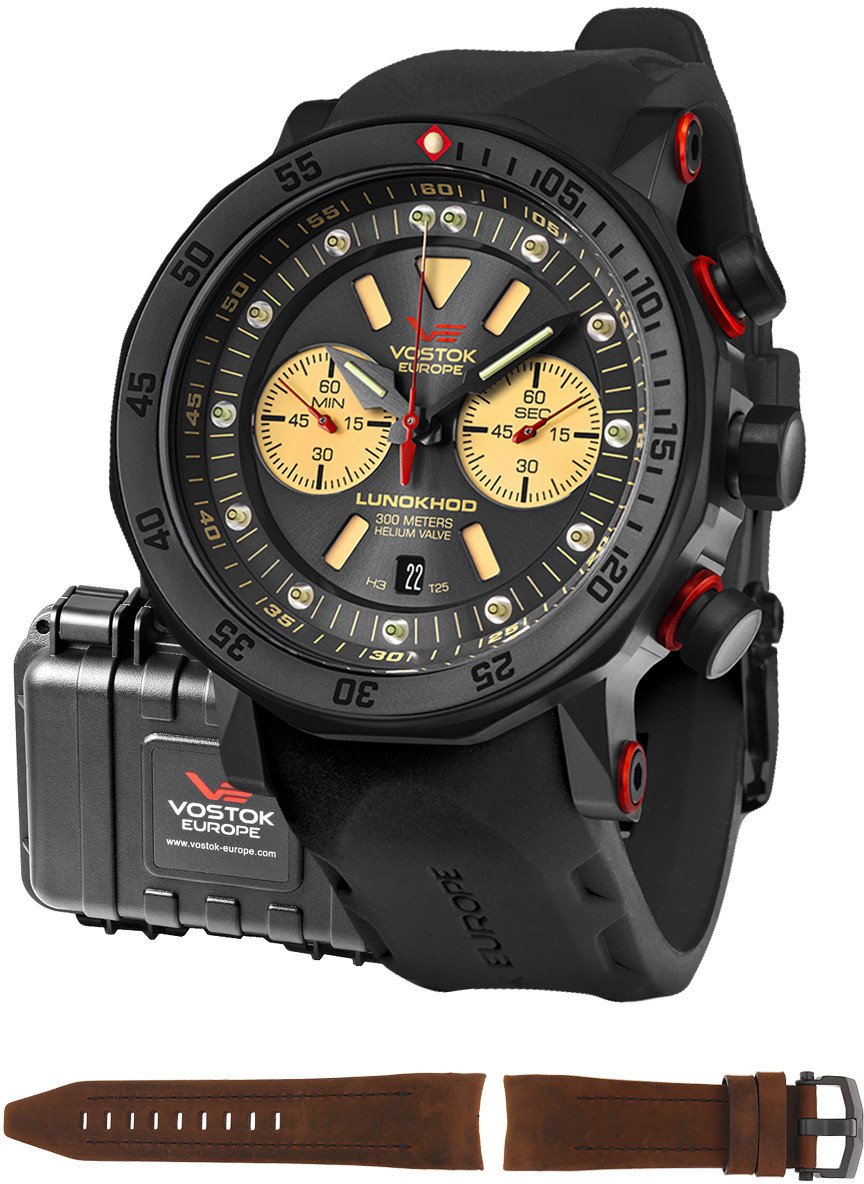 Zegarek męski Vostok Europe 6S21-620C629S czarny