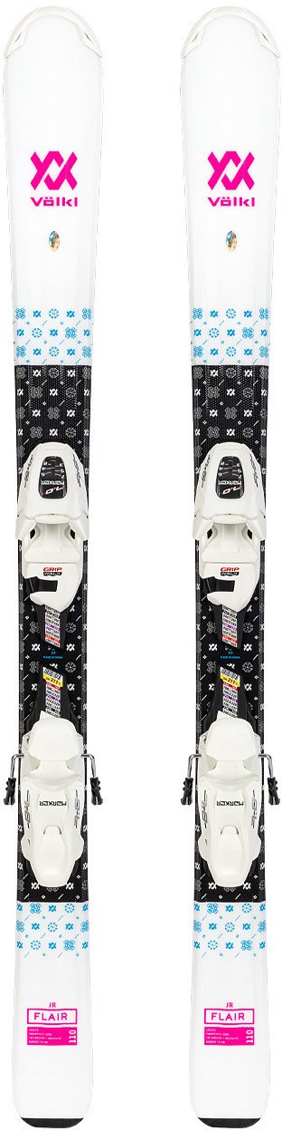 Narty dziecięce VOLKL FLAIR JR + wiązania MARKER VMOTION 7.0 JR z GRIP WALK 160 cm