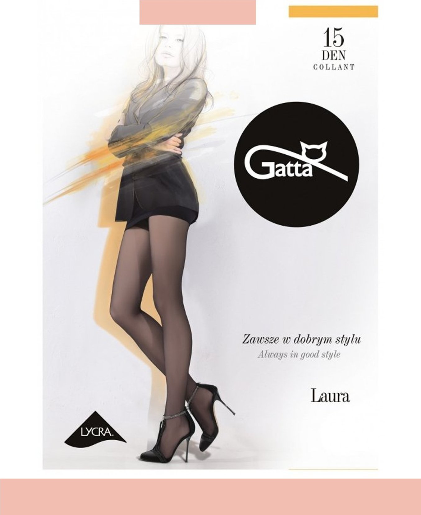Gatta GATTA LAURA 15DEN 5-XL/Sabia
