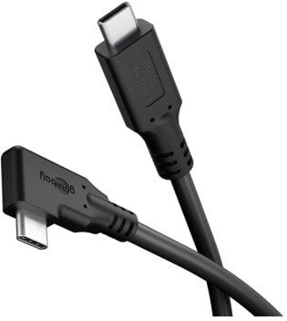Goobay Kabel USB-C™ 90°, USB4™, 1 m, czarny 1 m