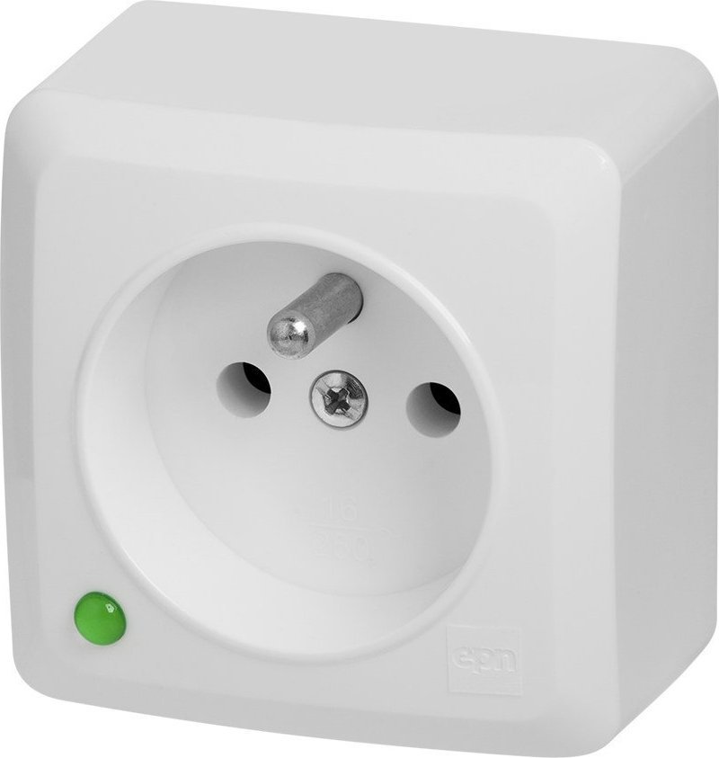 Elektro-Plast BERG Gniazdo pojedyncze n/t 2P+Z 16A 3733-00