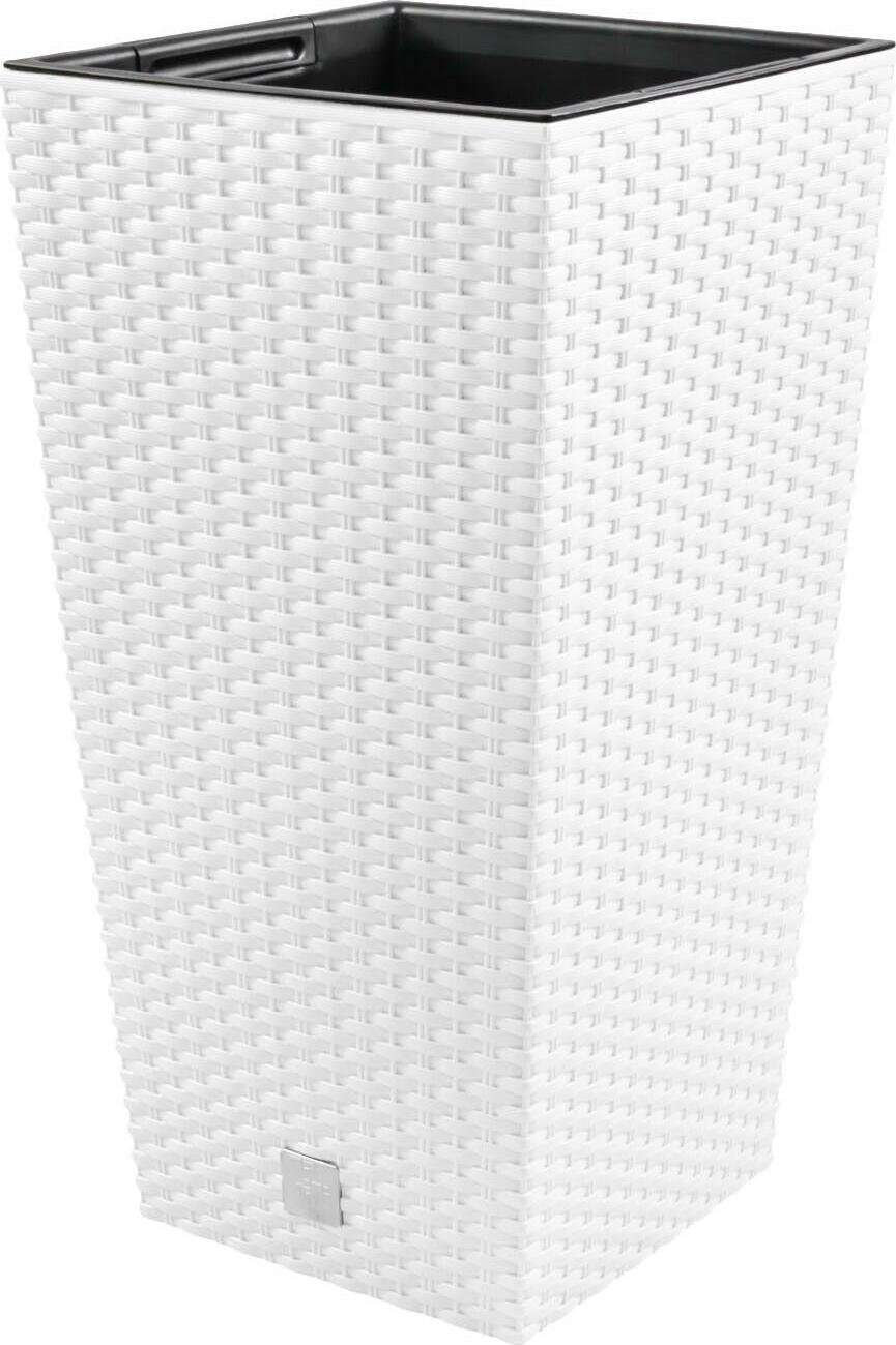 Prosperplast Doniczka z wkładem Rato Square DRTS240 biała