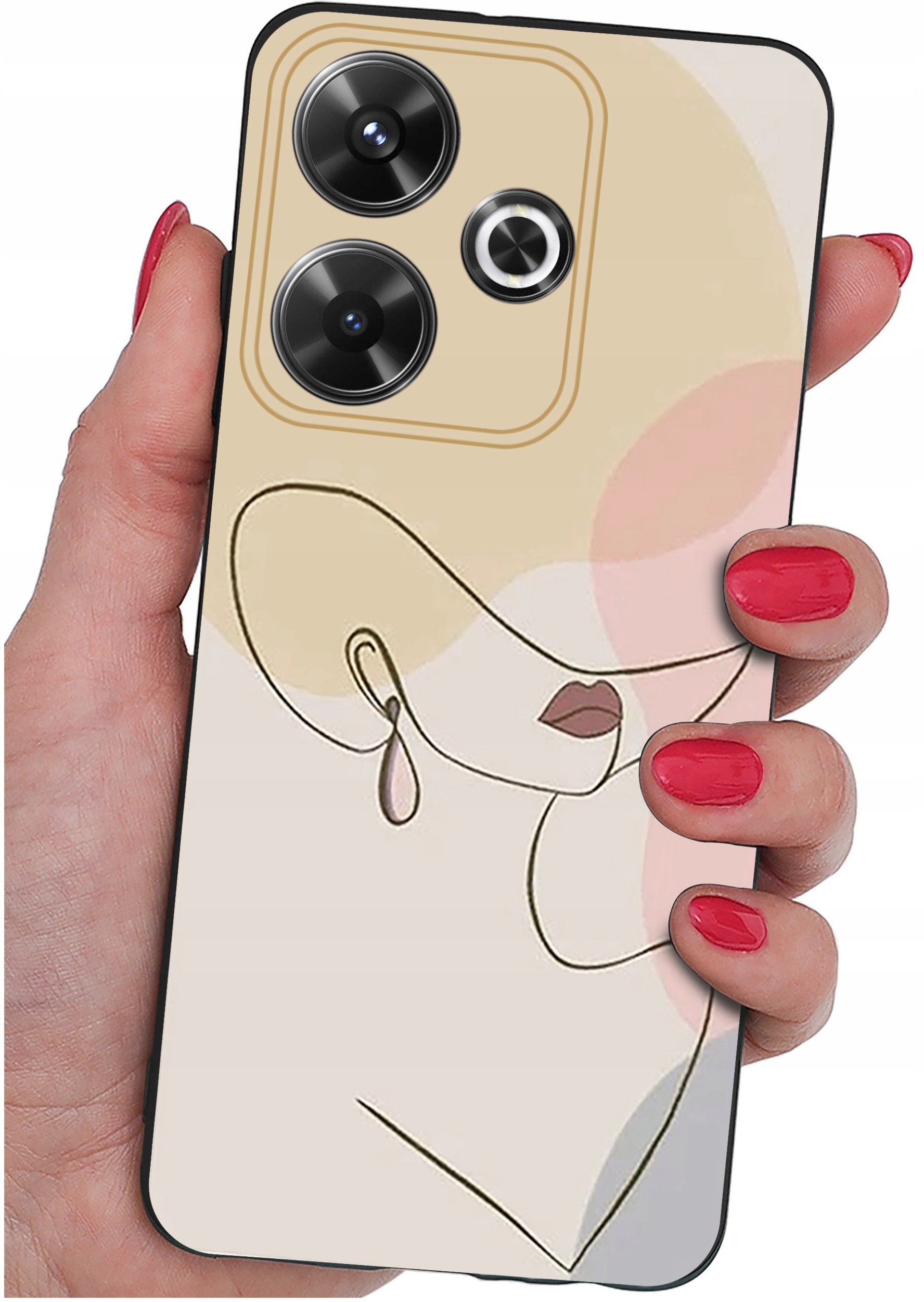 Etui do Xiaomi Redmi 13 4G WZORY |SILIKONOWE MATT CASE + SZKŁO 9H