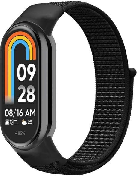 Beline pasek Mi Band 9/8 NylonLoop czarny/black