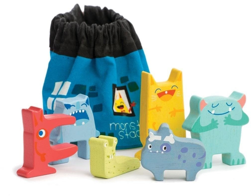 Gra zręcznościowa drewniana wesołe potwory