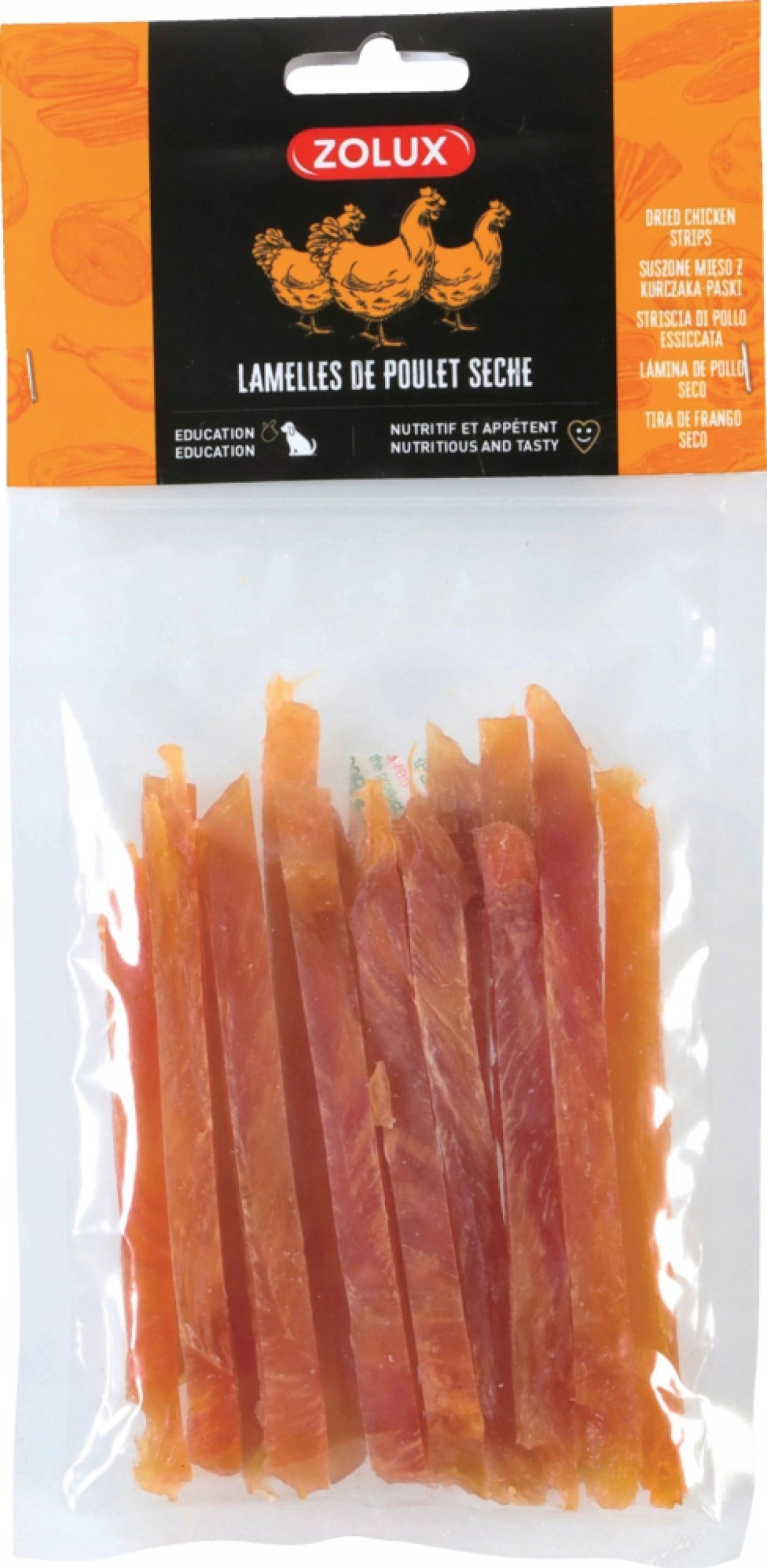 Zolux Paski z suszonego mięsa kurczaka 100g