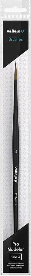 Vallejo Vallejo: B01003 - Pro Modeler - Round Brush - Natural 3