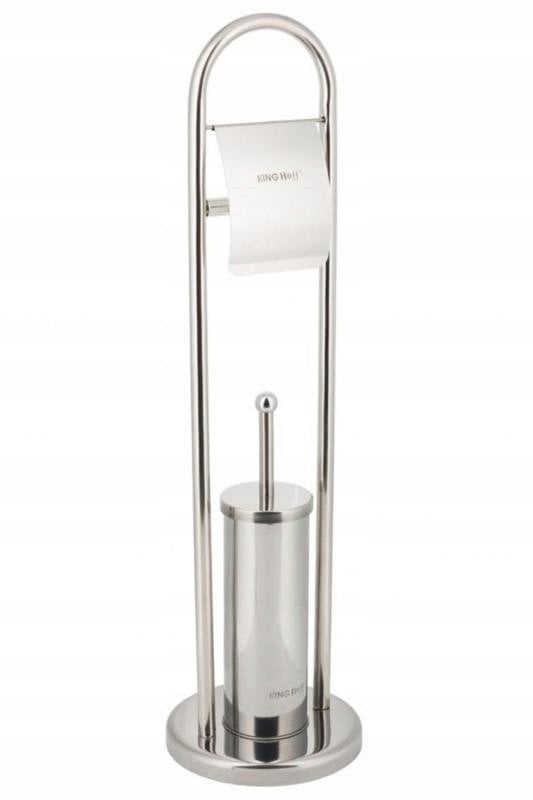 SZCZOTKA TOALETOWA DO WC Z UCHWYTEM NA PAPIER KINGHOFF KH-3221