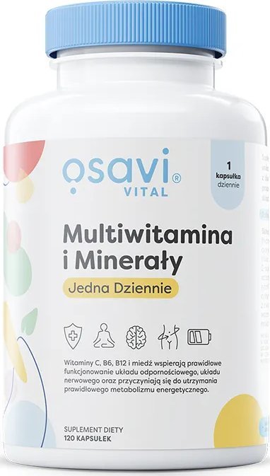 Osavi Osavi - Multiwitamina i Minerały Jedna Dziennie, 120 kapsułek