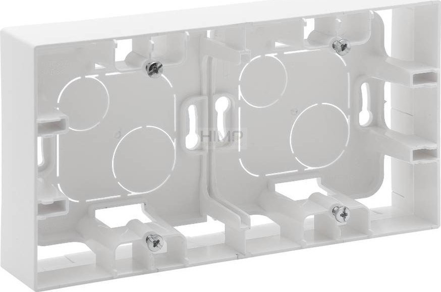 Legrand Puszka natynkowa Legrand Niloe Step 863198 podwójna biała