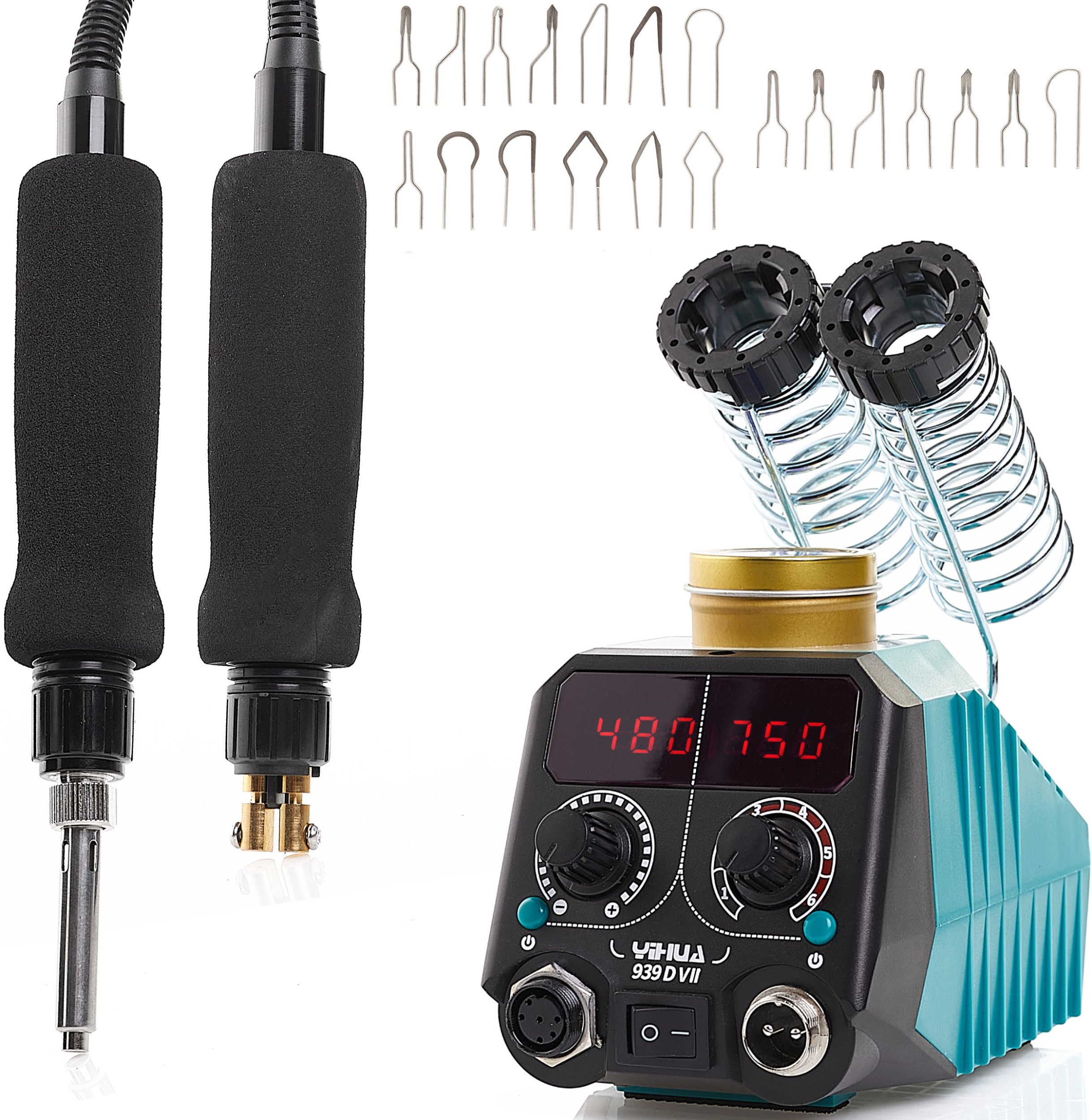 Wypalarka do Drewna Pirograf Stacja Yihua 939D-VII LCD Sklejka 28 Końcówek