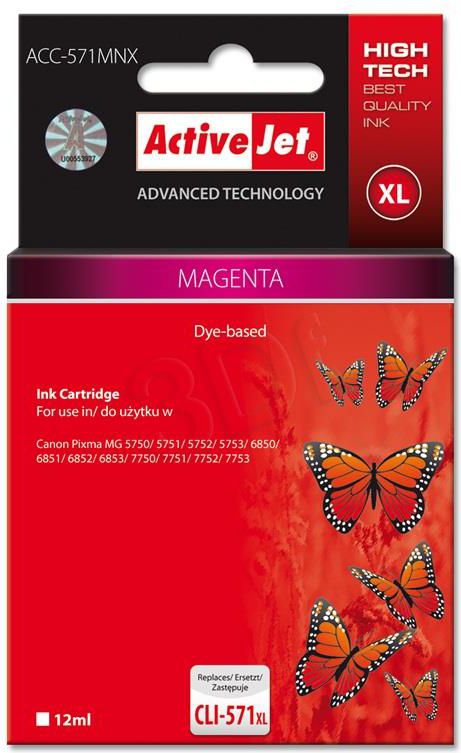Tusz Activejet tusz ACC-571MNX / CLI-571M XL (magenta)