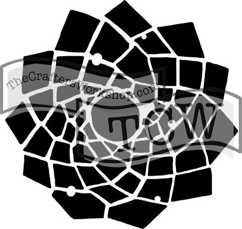 The Crafter`s Workshop Szablon Trapezoidalny Kwiat 30,5 cm