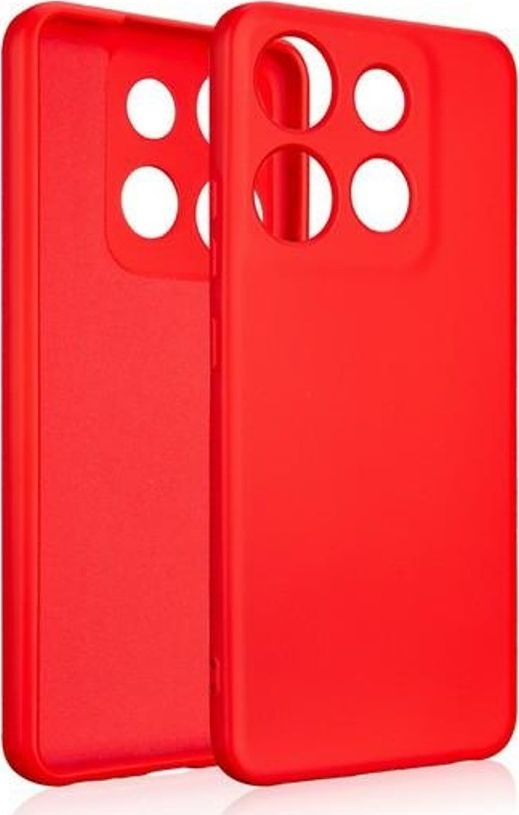 Beline Beline Etui Silicone Infinix Smart 7 czerwony/red