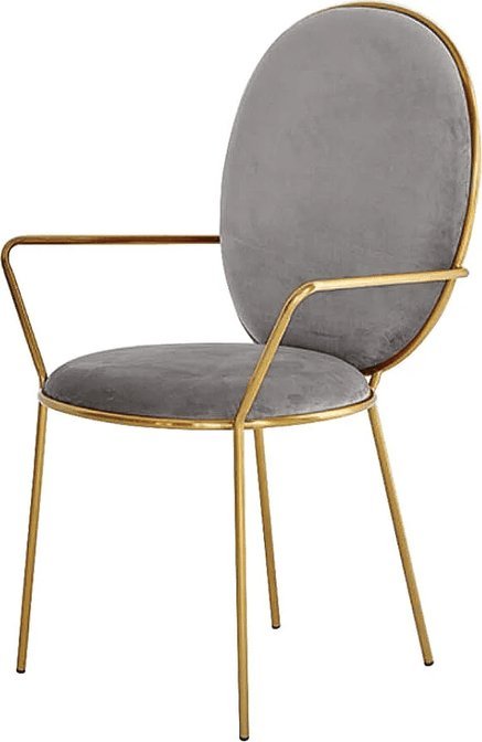 Artehome Etienne wytworne szare krzesło o eterycznej i lekkiej formie