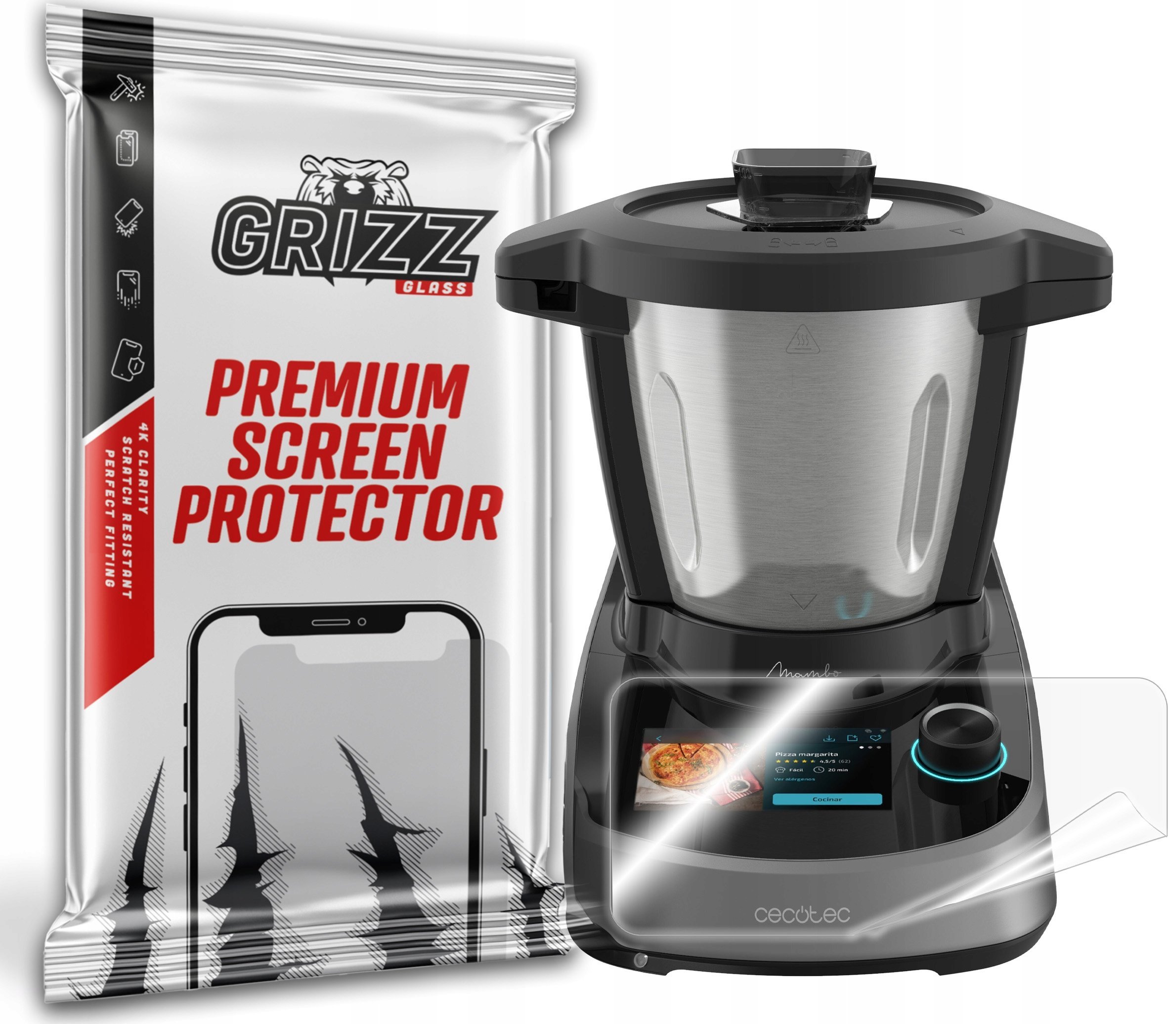 GrizzGlass Folia ceramiczna GrizzGlass CeramicFilm do Cecotec Mambo Touch 1600W