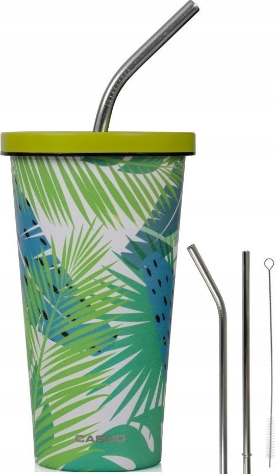 Casno Kubek termiczny ze słomką Casno Termo 510 ml