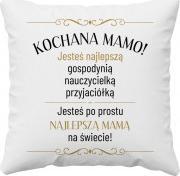 Koszulkowy Kochana mamo - poduszka z nadrukiem