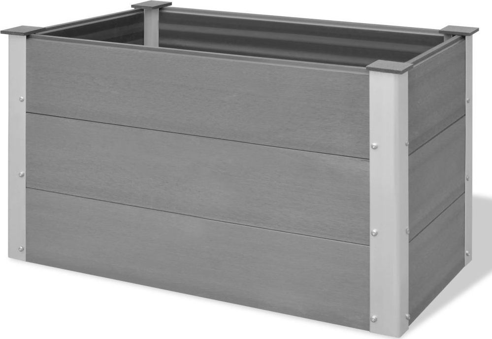 vidaXL Donica ogrodowa WPC 100x50x54 cm, szara