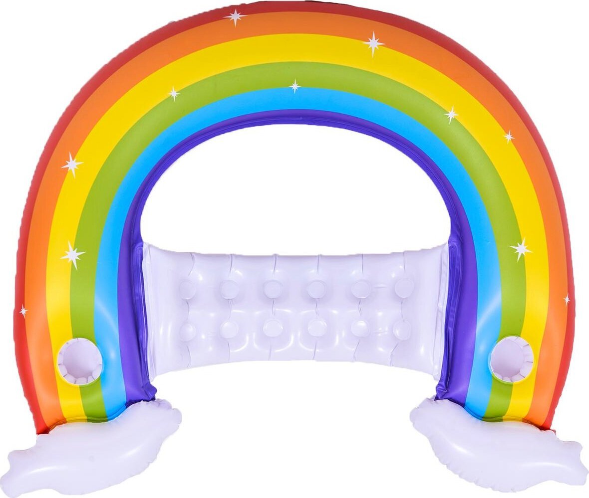 JiLong DMUCHANY LEŻAK FOTEL WODNY TĘCZA 107x95x23CM 37606