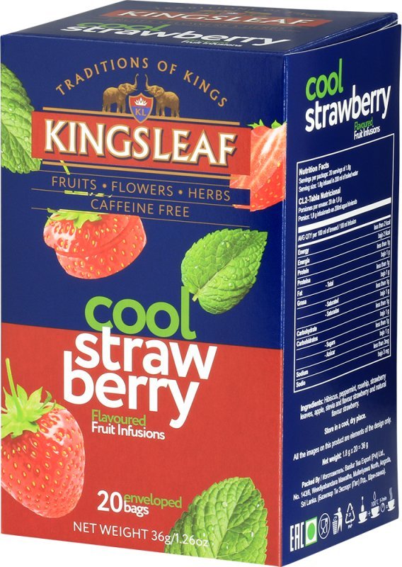 Kingsleaf Herbata owocowa napar Kingsleaf Cool Strawberry