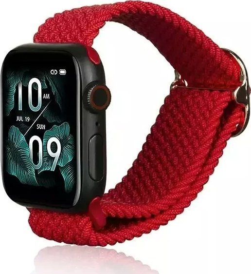 Pasek do smartwatcha Beline Textile do Apple Watch 42/44/45/49mm czerwony /red