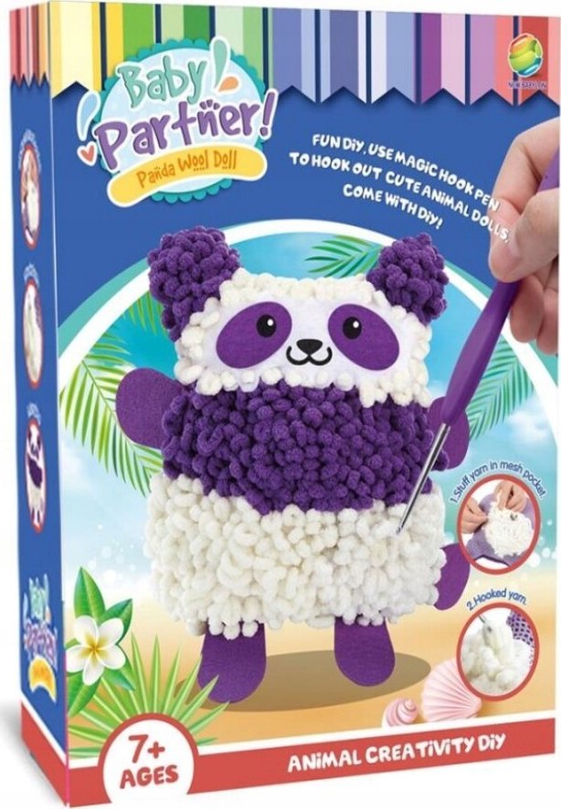 Kreatywny Zestaw Wyszywanka, Maskotka, Pluszak Do Szycia, Poduszka Do Ozdobienia DIY PANDA