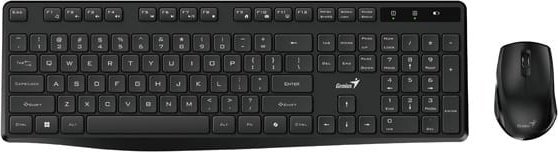 Klawiatura + mysz Genius Genius KM-8206S COPILOT, zestaw klawiatura CZ/SK, klasyczna, 2.4 [Ghz], bezprzewodowa, czarna