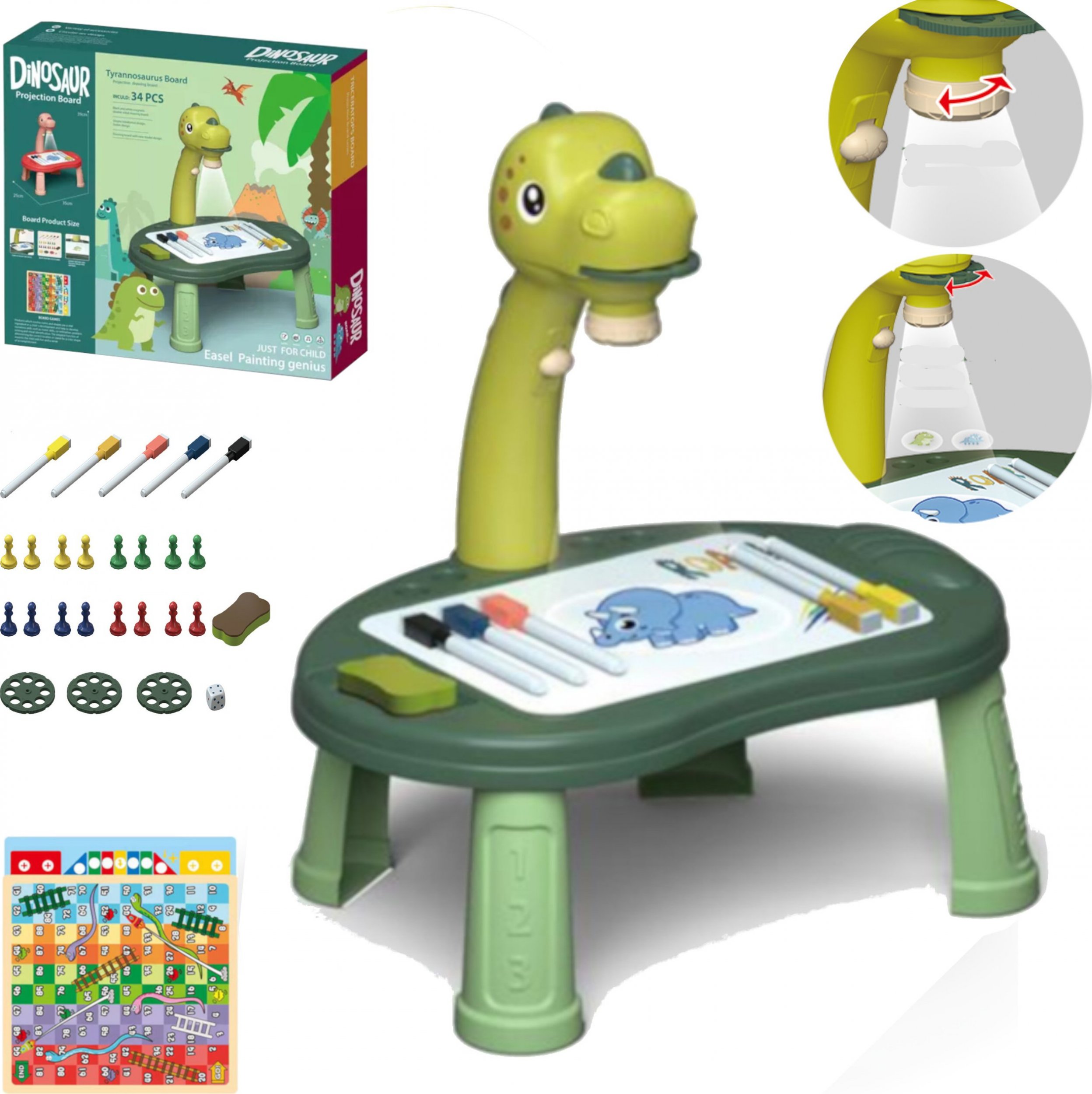 PROJEKTOR DO RYSOWANIA DINOZAUR T-REX CHIŃCZYK 43Z