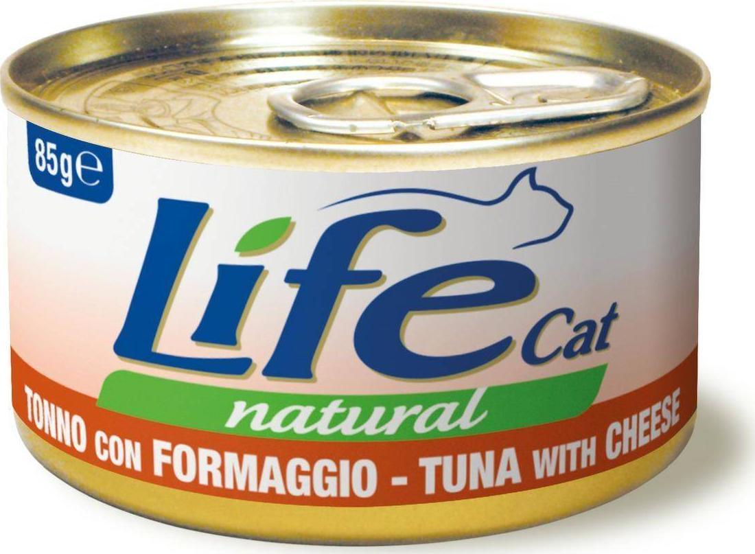 Life Pet Care LIFE CAT pusz.85g TUNA + CHEEZE /24