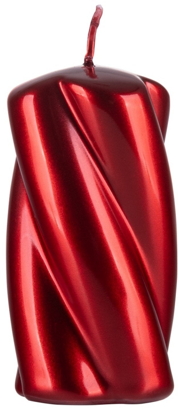 Donau Home Świeca słupek Laval, 50x100mm, rubin