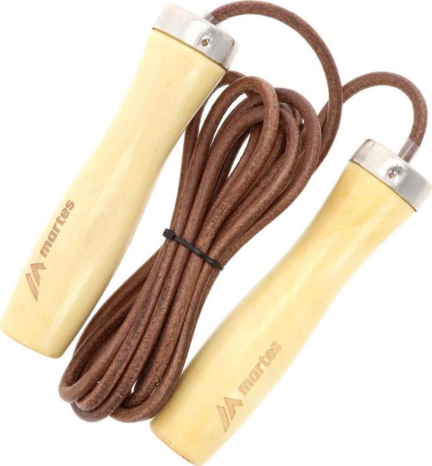 Skakanka sportowa Martes Skakanka skórzana Martes Skipo brązowa 275cm