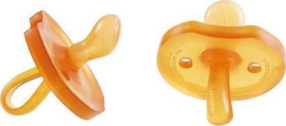 Poupy Smoczek anatomiczny kauczukowy pomarańczowy +9mc