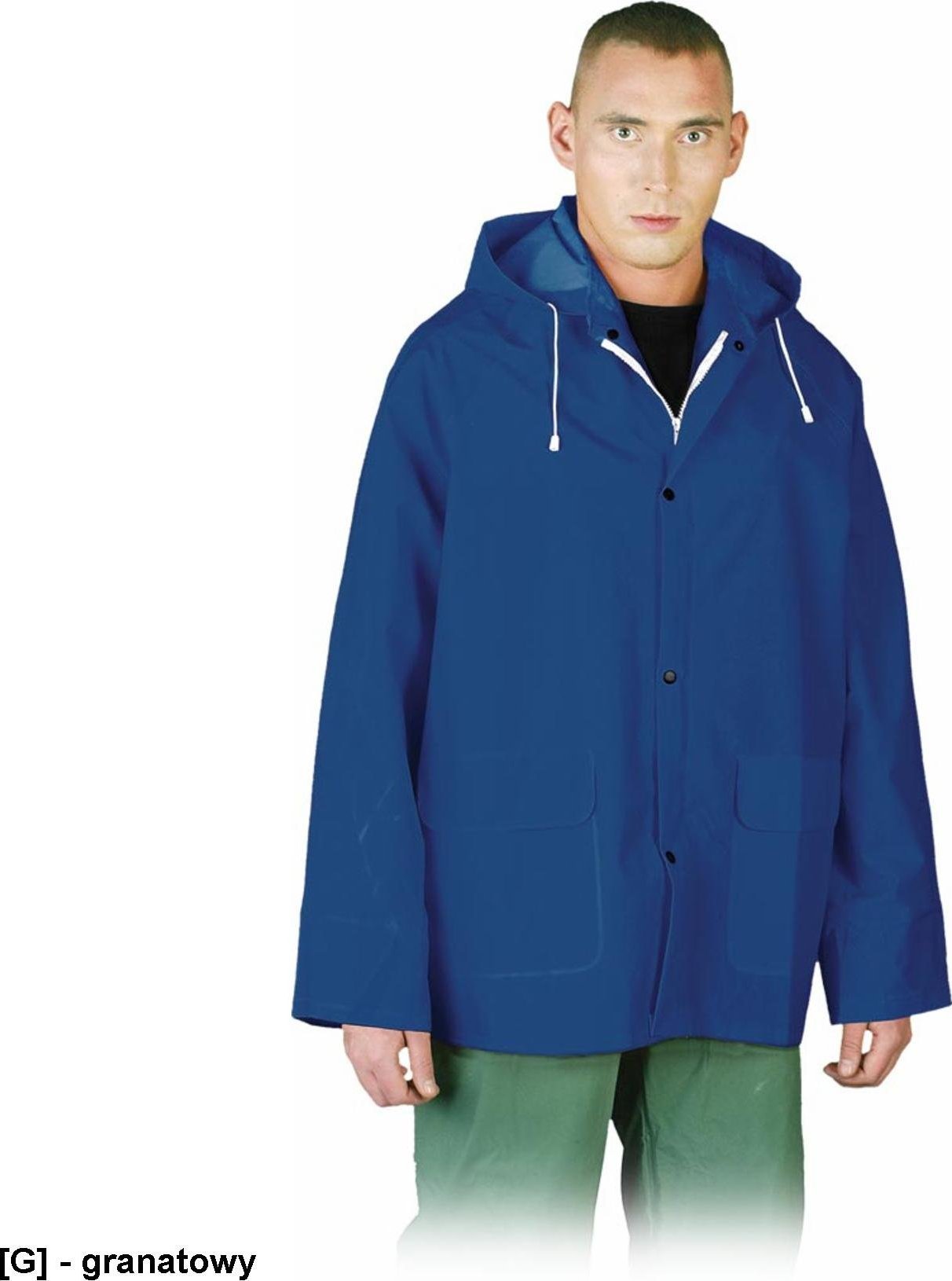 R.E.I.S. KPD - Kurtka przeciwdeszczowe z PCV - żółty XL