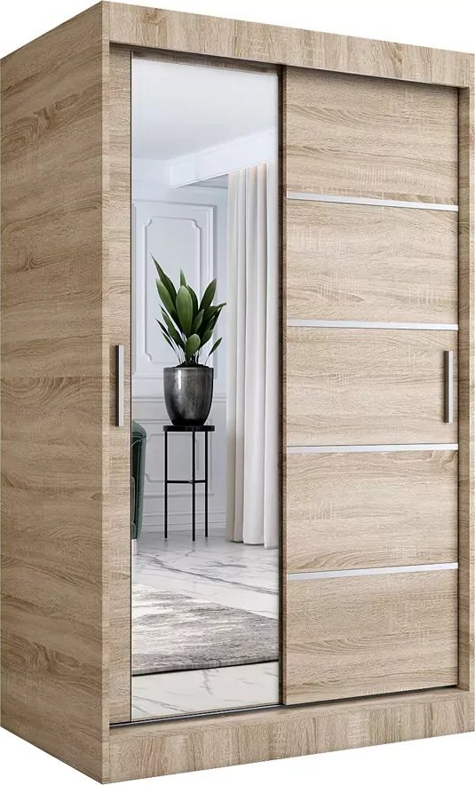 Elior Szafa przesuwna 120 cm dąb sonoma - Felix 3X