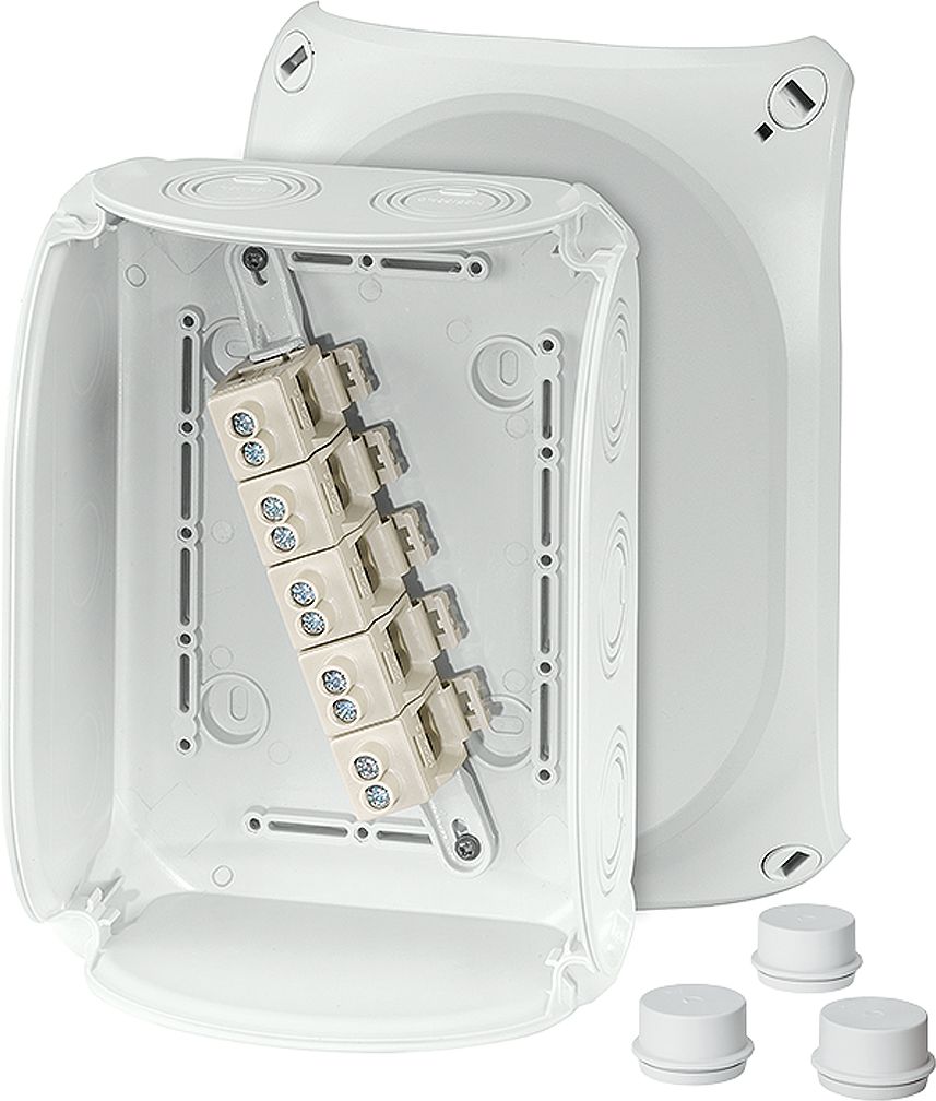 Hensel Puszka odgałęźna 210x155x92 5x10mm2 CU IP66 szara DK 1610 GZ (62000158)