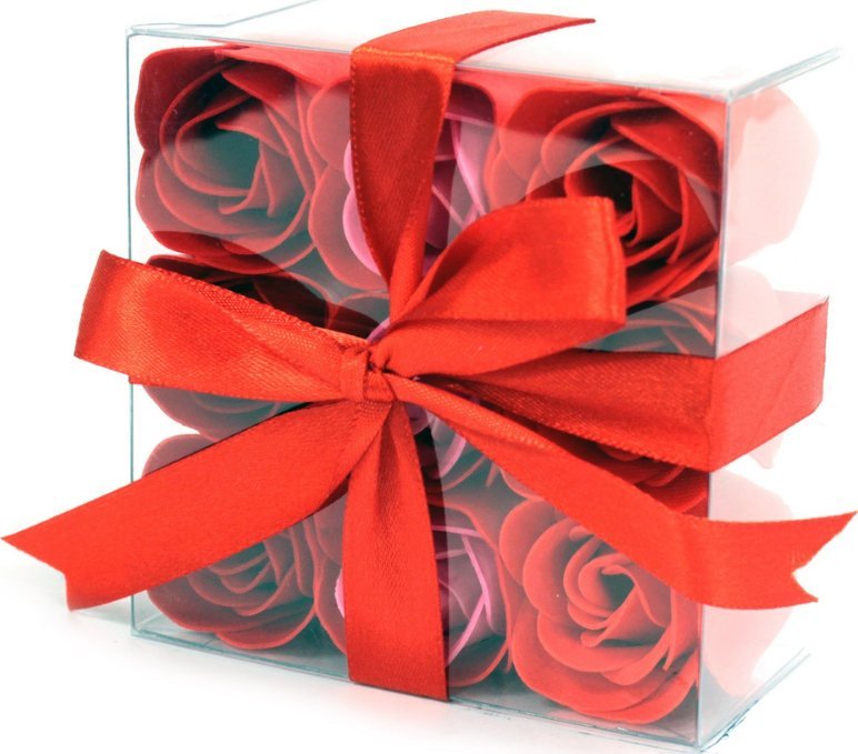 Bispol Zestaw 9 Mydlanych Kwiatów - Czerwone Róże