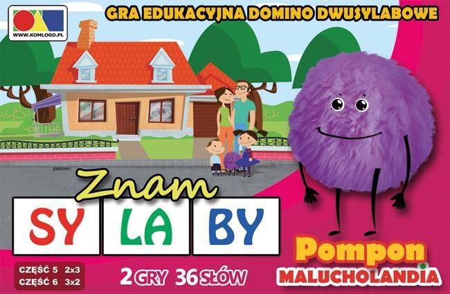 Komlogo Gra domino. Znam sylaby. Cz. 5 i 6 - zestaw Pompon