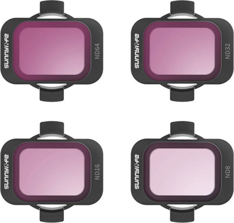 SunnyLife ZESTAW 4 FILTRÓW SZARYCH ND 8 / 16 / 32 / 64 SUNNYLIFE DO DRONA DJI AVATA 2 + ETUI