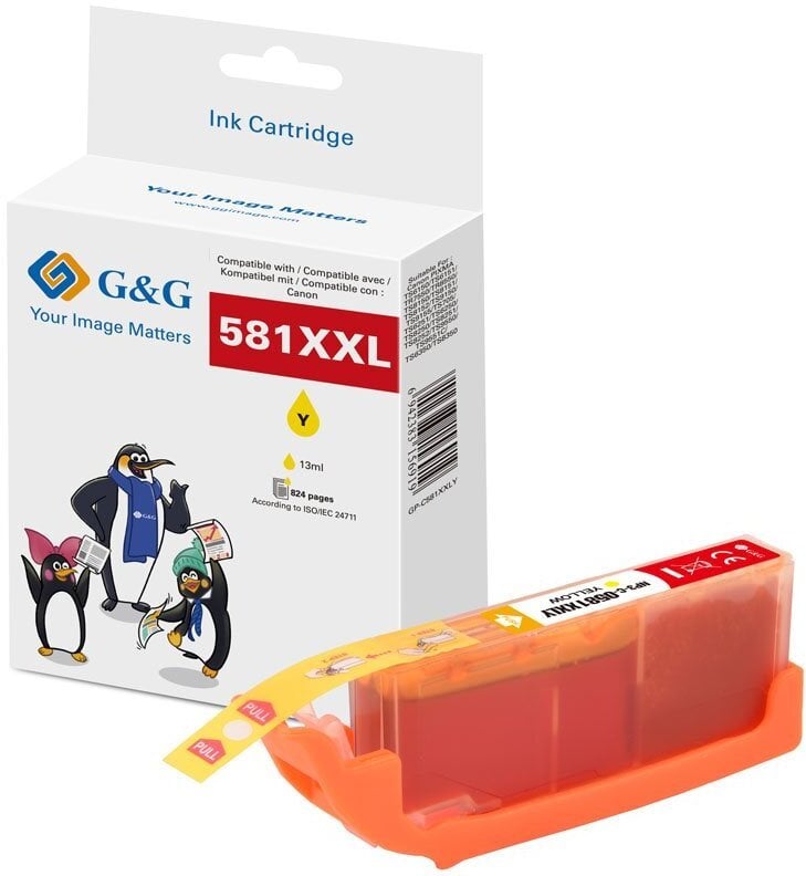 Tusz G&G XXL-Druckerpatrone kompatybilny z Canon CLI-581Y XXL