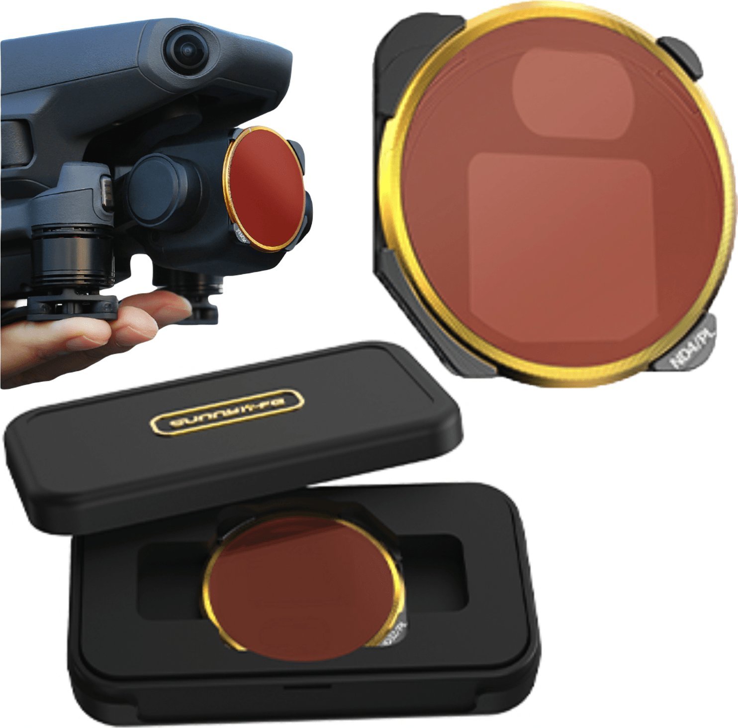 SunnyLife Filtr Szary z Polaryzacją ND4/PL do DJI MAVIC 3