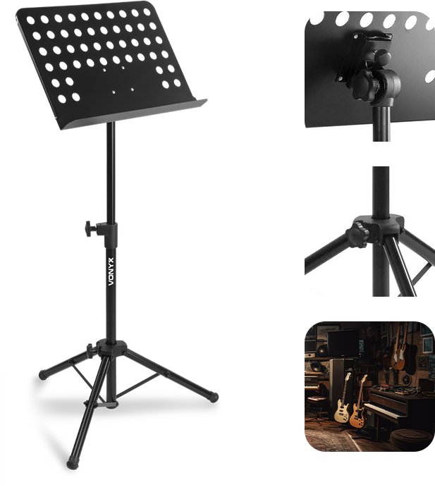 Statyw z pulpitem na nuty Vonyx one size