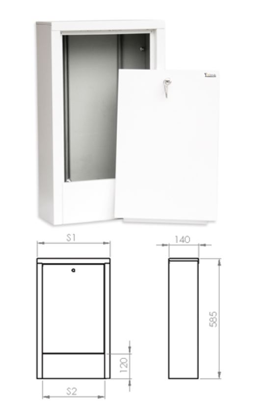 SiGMA-Li Szafka nadtynkowa 12 sekcje - SZN-5